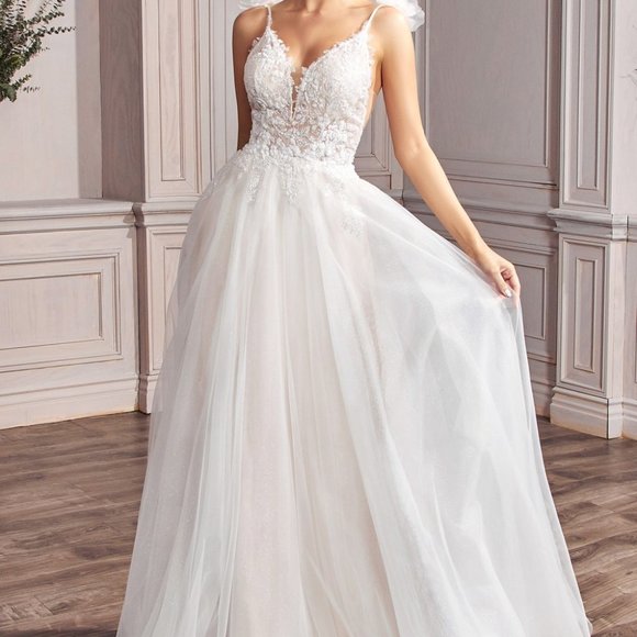 Lace A-line Bridal Gown CNCD215W - Picture 3 of 10